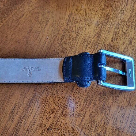 Gieves & Hawkes Savile Row Black Leather Belt 32 (Thom Sweeney Richard James) - Picture 3 of 5